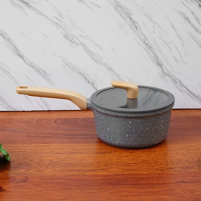 Gambar Culinart Ultima Panci Saucepan Dengan Tutup 18 cm - Abu-Abu