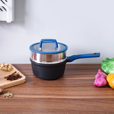 Gambar Culinart Superb Panci Saucepan & Steamer 18x18 cm - Biru