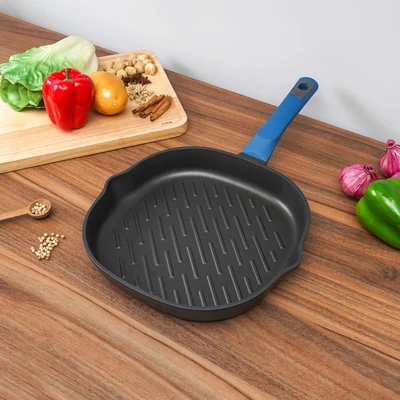 Gambar Culinart Superb Wajan Panggang Aluminium 26 cm - Hitam/Biru