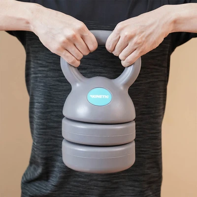 Gambar Kinetic 6 kg Kettlebell Adjustable - Abu-Abu