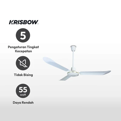 Gambar Krisbow Kipas Angin Plafon 56 Inch - Putih