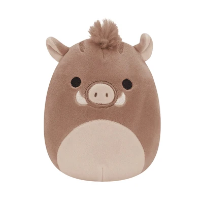 Gambar Squishmallows Boneka Warren Boar 15.5 Cm - Cokelat