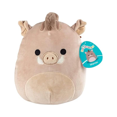Gambar Squishmallows Boneka Warren Boar 15.5 Cm - Cokelat