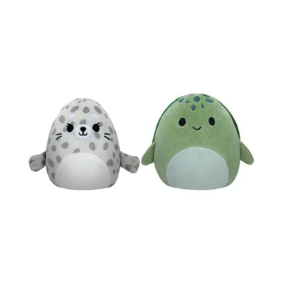 Gambar Squishmallows Boneka Flip Seal Turtle 12.7 Cm - Mix