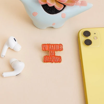 Gambar Ataru Pin Enamel Id Rather Be Sleeping