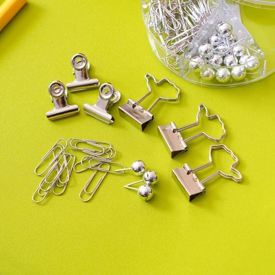 Gambar Ataru Set Paper Clip 4 Model - Silver