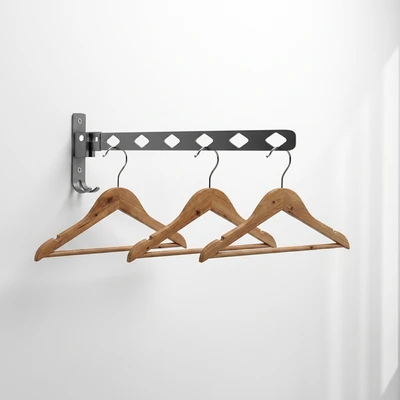 Gambar Stora Gantungan Baju Pintu Lipat - Silver Grey