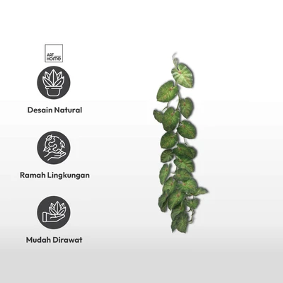 Gambar Arthome Tanaman Artifisial Garland Rohdea Leaf 24.1x24.1x116.8 cm - Hijau