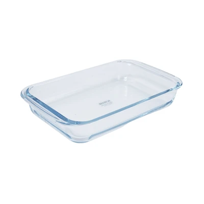 Gambar Kris Loyang Kue Rectangle Dengan Tutup Bambu 28x17.7 cm Transparan