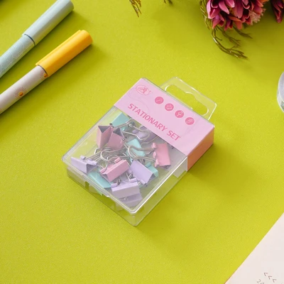 Gambar Ataru Binder Clip Pastel Set 15 pcs - Mix
