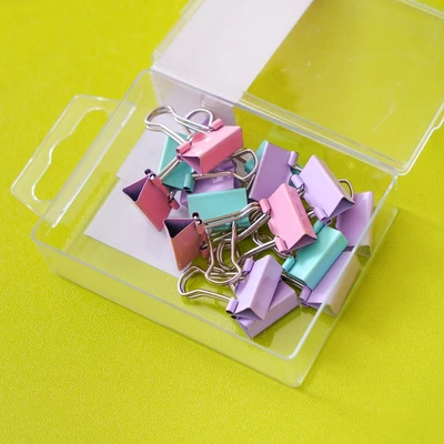 Gambar Ataru Binder Clip Pastel Set 15 pcs - Mix