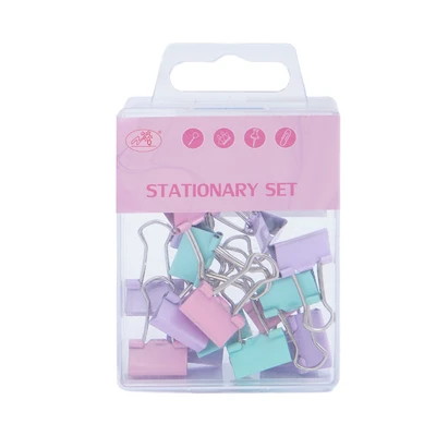 Gambar Ataru Binder Clip Pastel Set 15 pcs - Mix