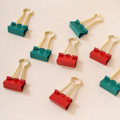 Gambar Ataru Set Binder Clip - Merah/Hijau