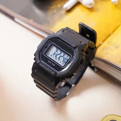 Gambar Ataru Jam Tangan Digital Simple - Hitam