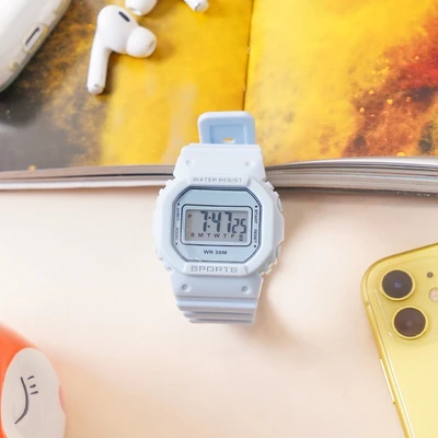 Gambar Ataru Jam Tangan Digital Simple - Biru