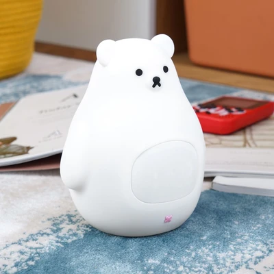 Gambar Informa Lampu Tidur Dengan Jam Alarm Bear 13x11x16 cm
