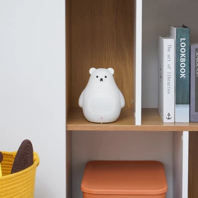 Gambar Informa Lampu Tidur Dengan Jam Alarm Bear 13x11x16 cm