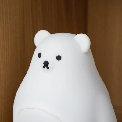 Gambar Informa Lampu Tidur Dengan Jam Alarm Bear 13x11x16 cm