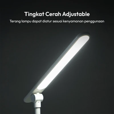 Gambar Informa Lampu Meja LED Dengan Jam Digital - Putih