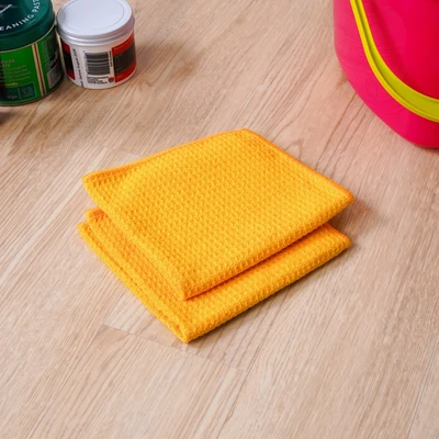 Gambar Proclean Set 2 Pcs Kain Lap Microfiber Checker - Oranye