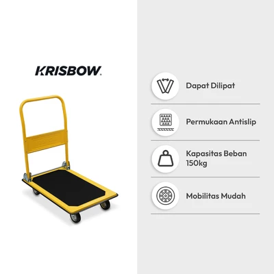 Gambar Krisbow Troli Barang Lipat Small 150 Kg