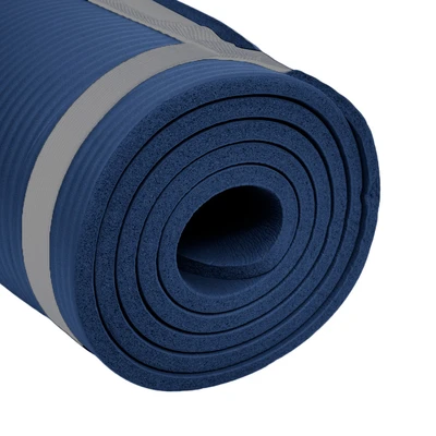 Gambar Alph Matras Yoga Nbr 10 Mm - Biru Tua