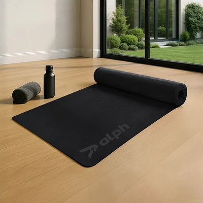 Gambar Alph Matras Yoga Nbr V2 10 mm - Hitam