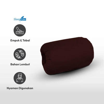 Gambar Sleeplite 40x29x18 Cm Bantal Tidur - Cokelat Tua