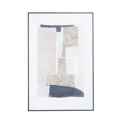 Gambar Informa Lukisan Kanvas Handmade & Print Taupe 80x120 cm - Mix