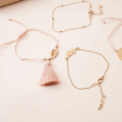 Gambar Ataru Gelang Wanita Earth Set 5 pcs - Gold