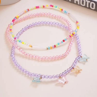 Gambar Ataru Gelang Anak Beads Butterfly Set 3 pcs