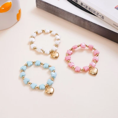 Gambar Ataru Gelang Anak Heart Charm Set 3 pcs