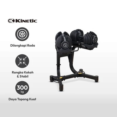 Gambar Kinetic Stand Bracket Adjustable Dumbbell - Hitam