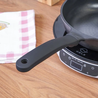 Gambar Cooking Color Alpha Everyday Wajan Penggorengan Aluminium 24 cm - Hitam
