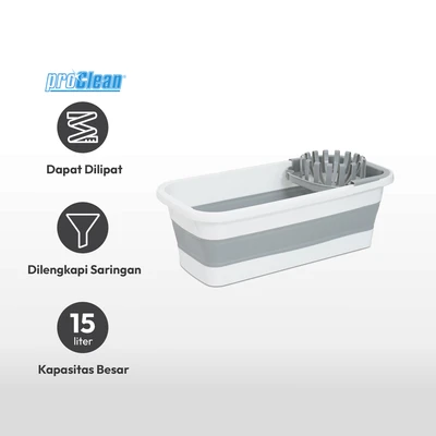 Gambar Proclean 15 Ltr Ember Pel Lipat Dengan Pemeras