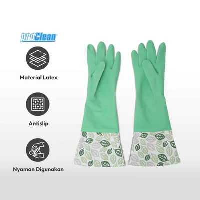Gambar Proclean Sarung Tangan Pembersih Karet Printed - Hijau