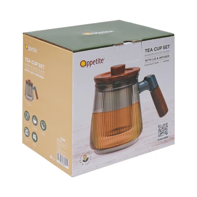 Gambar Appetite 400 Ml Robin Mug Teh Dengan Tutup & Infuser - Abu-abu