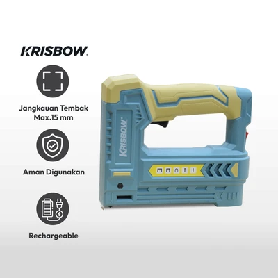 Gambar Krisbow Stapler Tembak Cordless 5 In 1