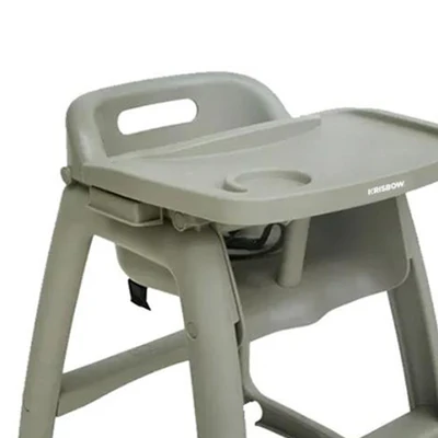 Gambar Krisbow Kursi Makan Bayi Dengan Tray Adjustable Mrbc-Gr - Abu-Abu
