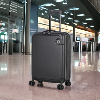Gambar Luggo Ultra Slim Koper ABS TSA Lock Expandable 20 Inch - Hitam