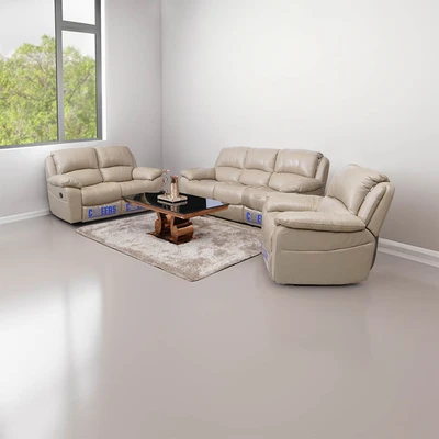Gambar Cheers Maurice Sofa Recliner Kulit 2 Seater - Cokelat Latte