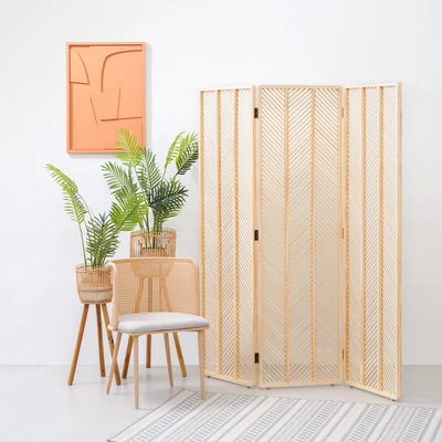 Gambar Informa Chevrone Partisi 3 Panel Natural MH50