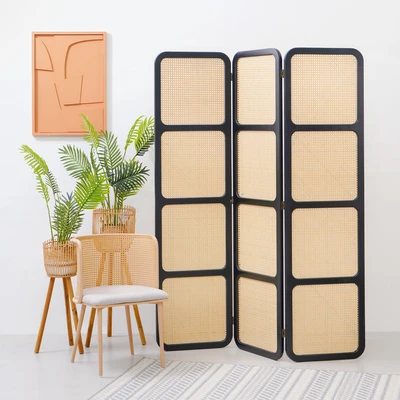 Gambar Informa Squircle Partisi 3 Panel Mh88 - Hitam