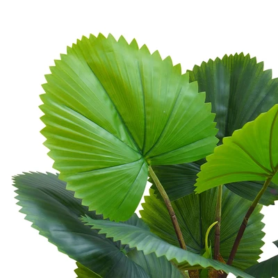 Gambar Informa Tanaman Artifisial Circular Fan Palm Dengan Pot 45x60x90 cm - Hijau
