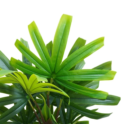 Gambar Informa Tanaman Artifisial Rhapis Palm Dengan Pot 60x60x90 cm - Hijau