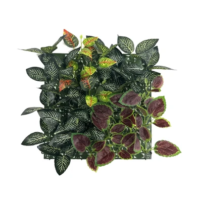 Gambar CC Grass Rumput Artifisial Dinding Rose & Codiaeum 33x33 cm - Mix