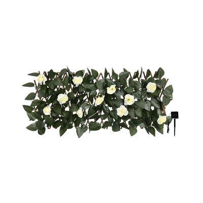 Gambar Cc Grass 30x180 Cm Tanaman Pagar Artifisial Laurel Flowers Led