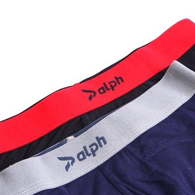 Gambar Alph Celana Dalam Pria Boxer Basic Set 2 pcs Ukuran M - Mix