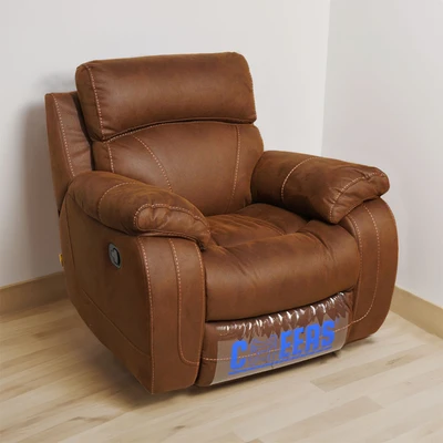 Gambar Cheers Mc Leod Sofa Recliner Rocking Fabric 1 Seater - Cokelat