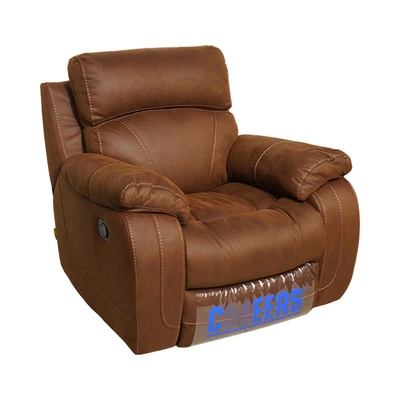 Gambar Cheers Mc Leod Sofa Recliner Rocking Fabric 1 Seater - Cokelat